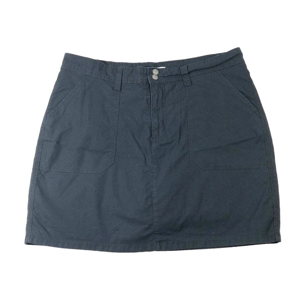 Lee Skirt Women's Size 16 Medium Black Natural Fit Skort Shorts Underneath